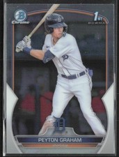 2023-24 Topps Bowman Chrome Peyton Graham BCP-57 Chrome Prospects 1st