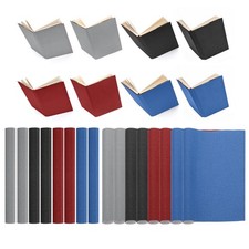 14"x10" Bookbinding Cloth, 8Pcs, Black/Gray/Dark Blue/Dark Red