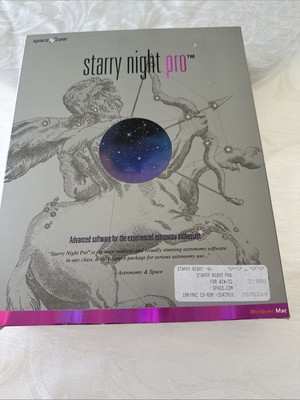 Starry Night Pro cdrom Windows Mac (2000) Astronomy