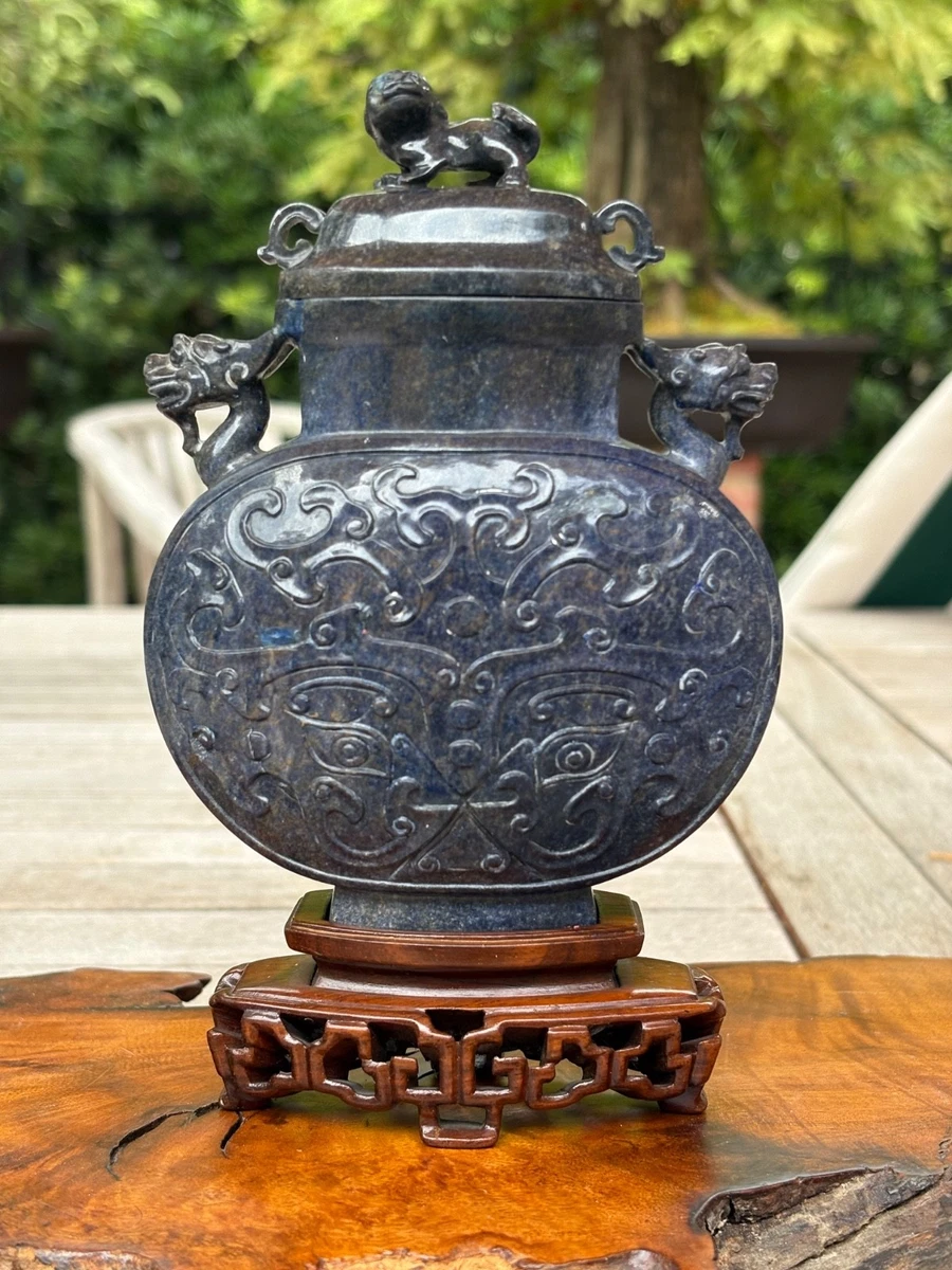 古董原始中国风石制花瓶| eBay