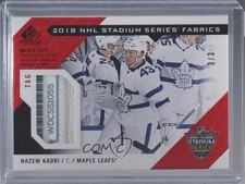 2018-19 Upper Deck SP Game Used Stadium Series Fabrics Tag /3 Nazem Kadri Patch