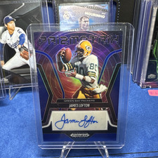 Panini 2025 Prizm Black James Lofton Prizmatrix Signatures Auto #PS-JLN /9