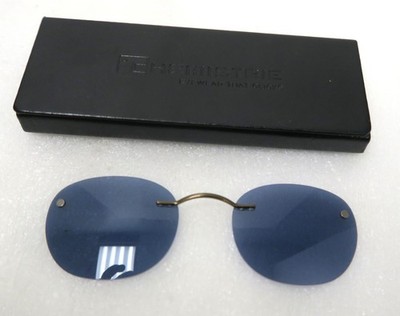 CHEMISTRIE Blue Sunglass Eyewear That Clicks Magnetic Sun Shade Eyeglass w/Case