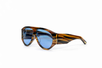 Tom Ford Bronson Sonnenbrille TF1044 Havana/Blau 60-12-140mm Neu