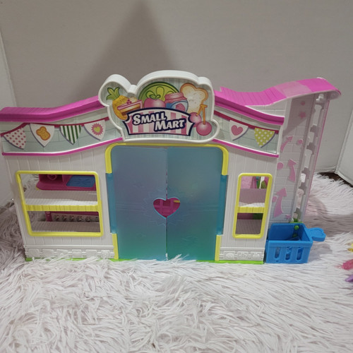 Tienda de comestibles Shopkins Small Mart y bonito refrigerador N Icy lote mixto con accesorios - Imagen 6 de 24