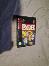 Super Nintendo SNES PAL Video Game Bob Complete Set With Manual And Poster