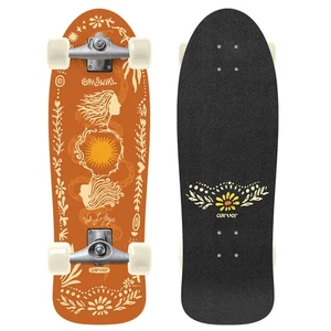 Carver GRLSWIRL Sunflower Surfskate CX Complete 31" x 10"