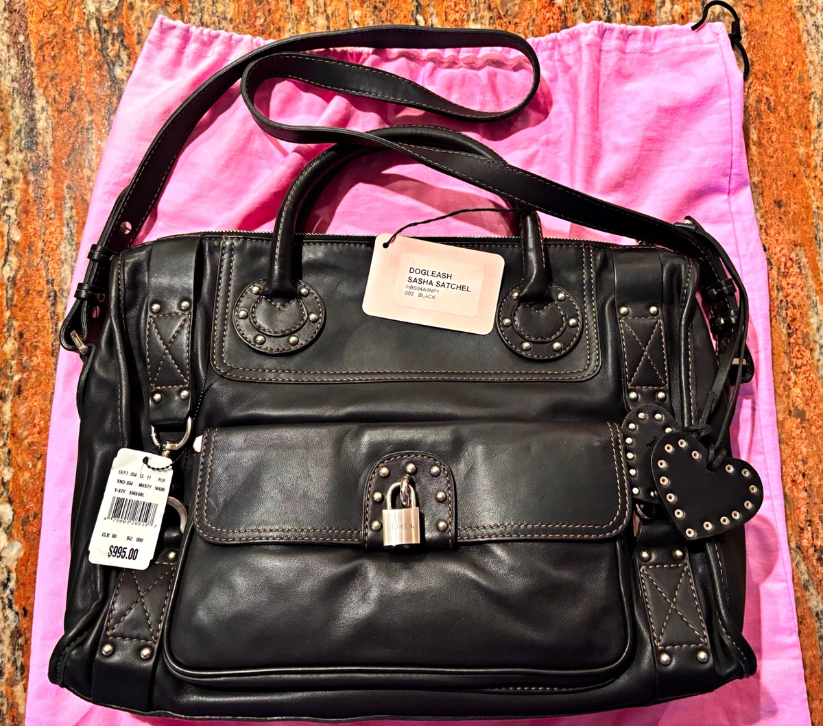 Luella ブラックレザー バッグ Black Leather Exterior Luella Bags & Handbags for Women for sale