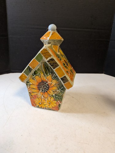 Unico raro mosaico voliera decorazione girasole 9x4x4 - Foto 5 di 11