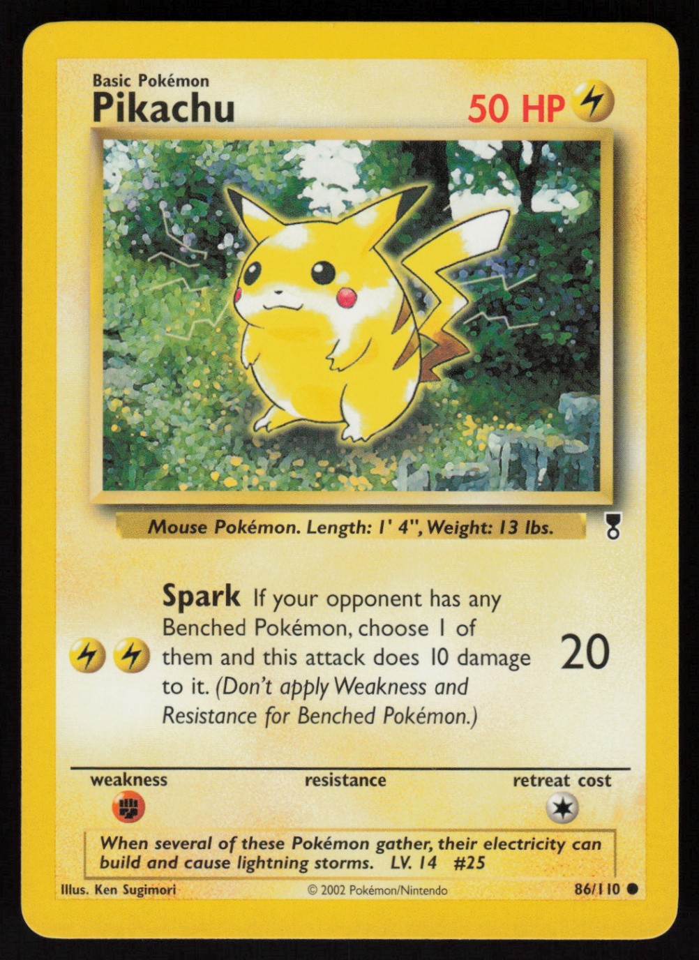 Pikachu Common Legendary Collection 086/110 NM