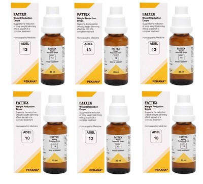 ADEL 13 Weight Management Drops Pack of 6 Natural Homeopathic Support for Body