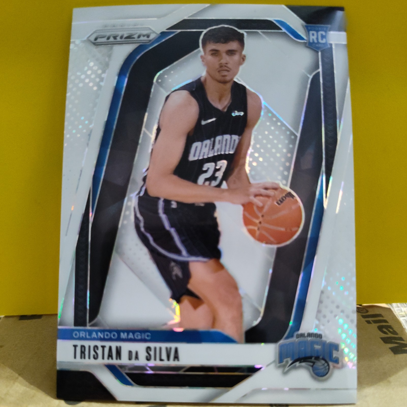 2024-25 Panini Prizm Tristan Da Silva White Ice RC Prizm 03/35 #256 Magic