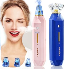 2-IN-1 Blackhead Remover Vacuum Pore Cleaner Acne Remover Mist Facial Sprayer Sk