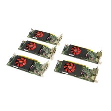 Lot of 5 AMD OUGA11 1GB Desktop PC Graphics Card Display Port/ DVI Ports