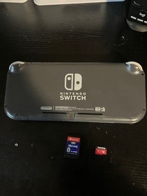 Nintendo Switch Lite 32GB Handheld System - Gray- Works Great! W/ Game and SDXC!
