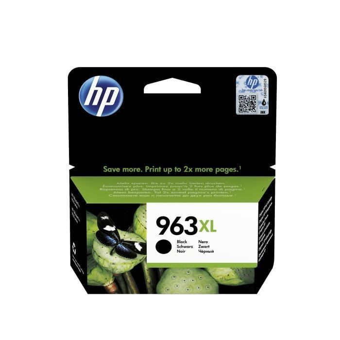 Cartouche encre noire HP 963XL authentique pour imprimante OfficeJet Pro 9010