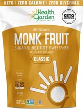 Health Garden 3lbs Monk Fruit Sweetener, Keto Certified All Natural Sugar Sub