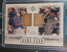 2001 UD Pros & Prospects SOSA/GONZALEZ DUAL-BAT #PP-SG