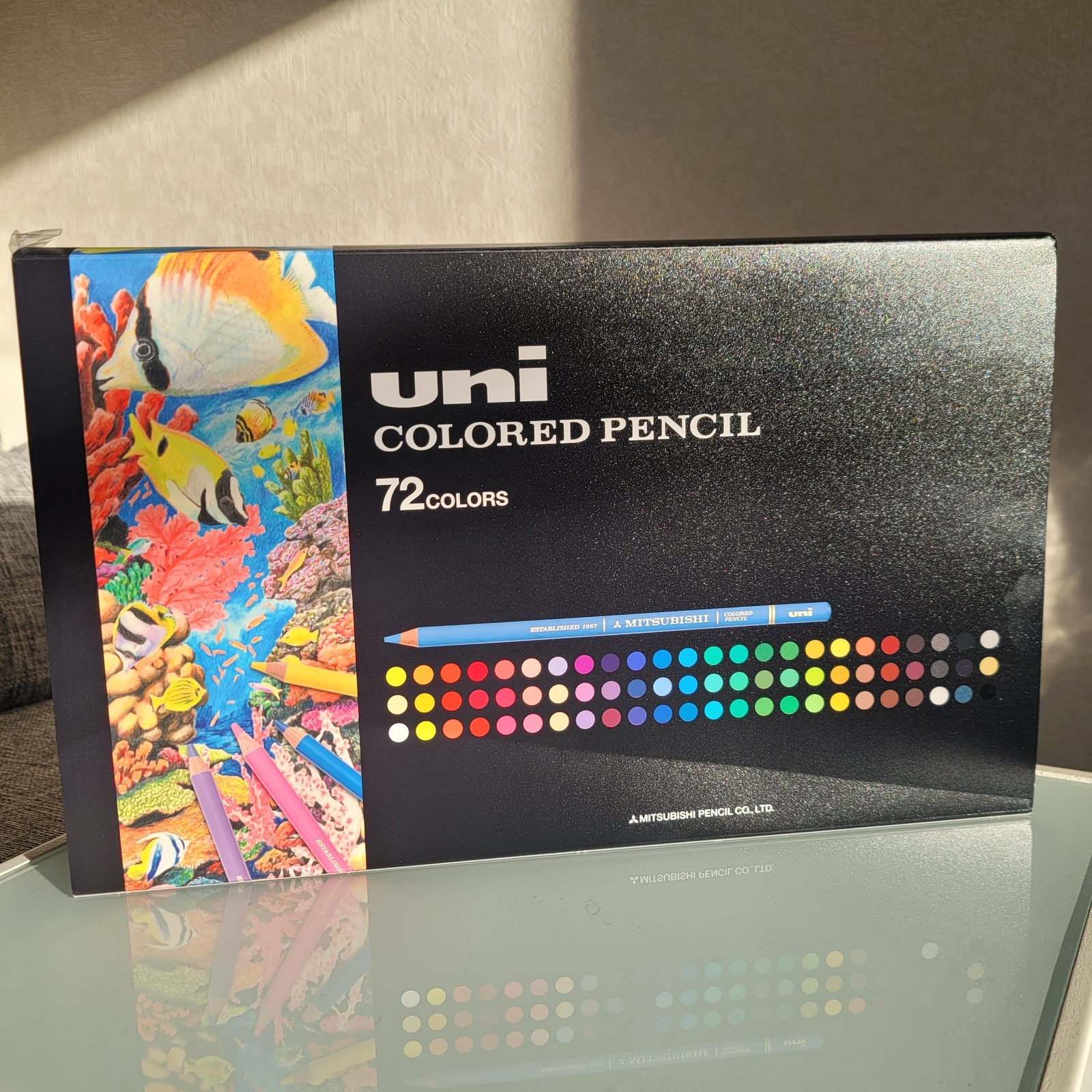 Uni Colored Pencils 72 Colors Set Artist Quality Made In Japan