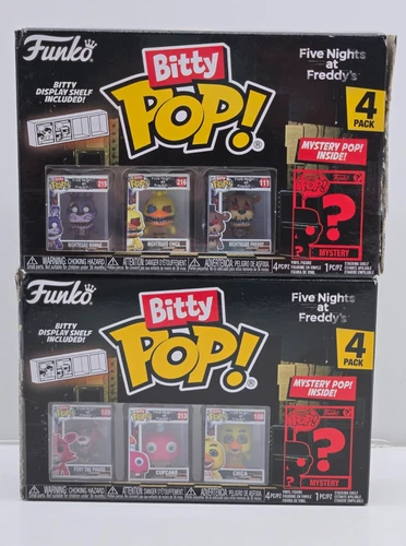Funko Bitty Pop Five Nights At Freddy's (2) 4-Packs w/Mystery -Damaged Boxes