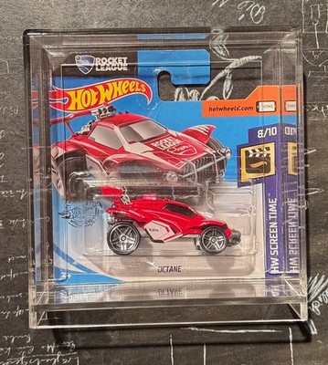 Hot Wheels - Shortcard - Rocket League - Octane - ROT   inkl. Acrylcase - OVP