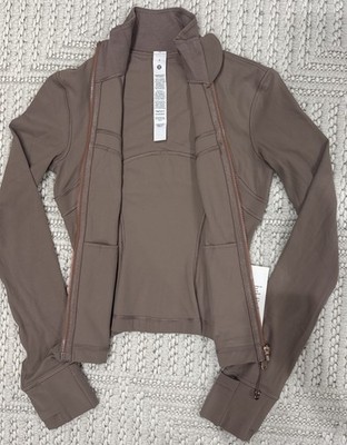 Lululemon Define Cropped Jacket Nulu Ashen Rose Rose Gold NWT