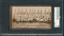 T200 Fatima Boston Red Sox (Americans) Joe Wood Harry Hooper Tris Speaker SGC 3