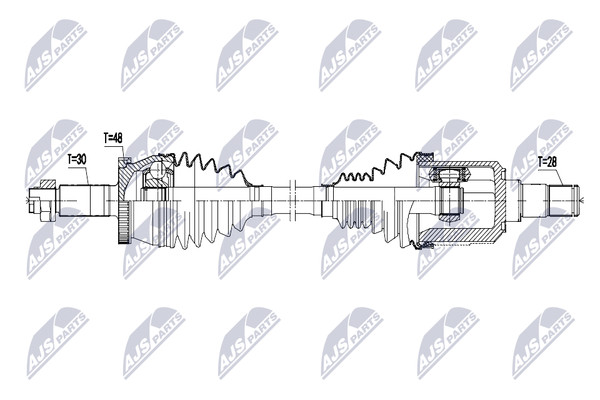 NTY Antriebswelle NPW-HY-666 FüR Hyundai KIA-image