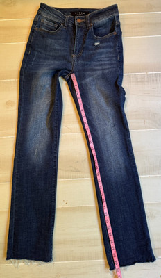 Risen straight denim jeans  SIZE 1/25 women's 30'' inseam