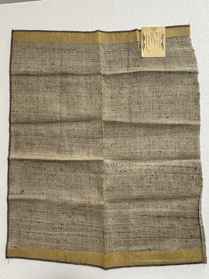 Scalamandre Bengal Herringbone 100% Silk Fabric Sample Remnant 24" x 29" - Image 4 of 4