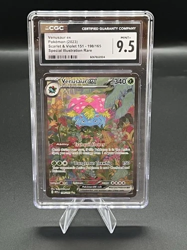 Pokémon TCG Venusaur ex Sv: Scarlet & Violet 151 198/165 Holo CGC 9.5