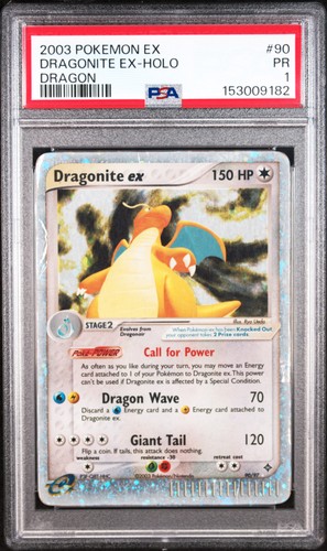 Dragonite ex graded PSA 1 for sale on eBay