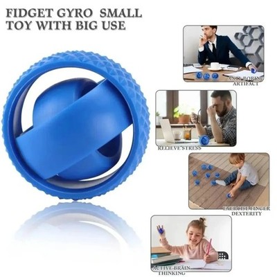 3D Printed Gyro Sensory Fidget Spinner ADHD Stress Reliever Pressure Point ADHD