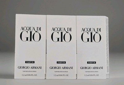 3 Proben Armani Acqua Di Gio Parfum 3x1,2ml Spray