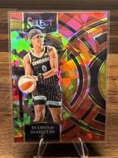 2024 Panini Select WNBA - Premier Level Diamond DeShields #112 Red Ice Prizm