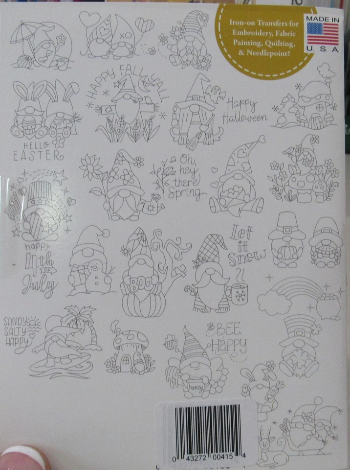 Libro de patrones de transferencia bordado GNOMO DEL MES de tía Martha motivos navideños Foto 2 de 2