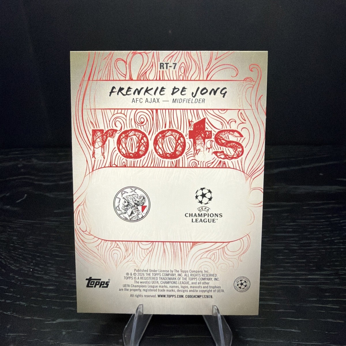 2025-26 Topps UEFA Club Competitions Roots RT-7 Frenkie De Jong