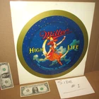MILLER HIGH LIFE - Milwaukee Wis USA- VINTAGE Flat Tray Sign - CHAMPAGNE of BEER