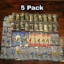 Mepps,Vibrax,Komodo 5 pack-Inline rotex spinner lure-Chub Perch Trout Pike Fish