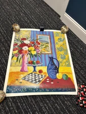 Seriolithograph "Le Vase Bleu" Jean Claude Picot - Signed 27" x 32" - New