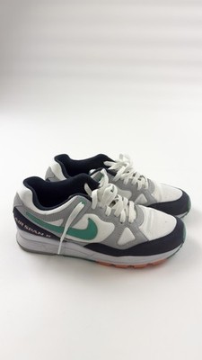 Nike Air Span II Shoes Mens Size 8.5 White Gray Green Retro Running AH8047-006