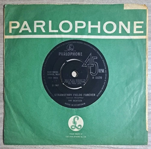 The Beatles - Strawberry Fields Forever - R 5570 - 7" Vinyl Single - VG / VG