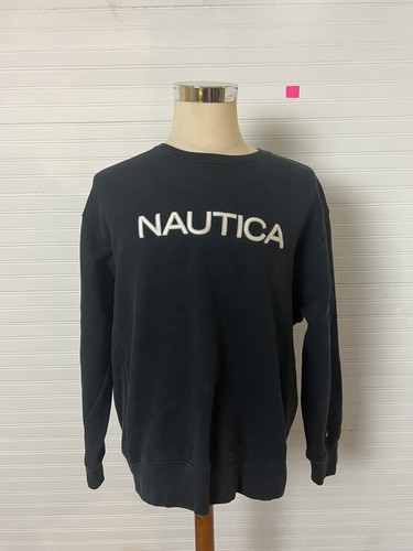 Nautica Mens BLACK Sweatshirt Sweater 