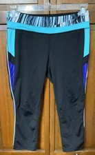 Ideology Women Medium M Yoga Pants Black Cropped Stretch Fitness Training