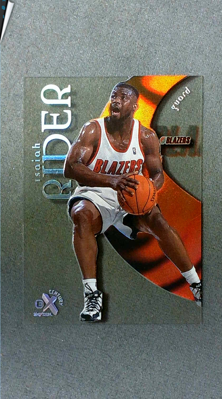 1998-99 E-X Century #53 Isaiah Rider Trail Blazers
