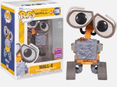 EXKLUSIVE Disney Pixar WALL-E Mit Müllwürfel 3,75'' Pop Vinyl Figur Funko 1196