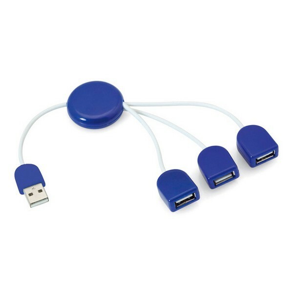 HUB USB 3 ports vert compact pour triple connexion simultanée