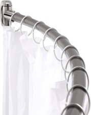 Adjustable Curved Shower Rod, 42-74 Inches Extra Wide Rust Proof, Premium Stainl