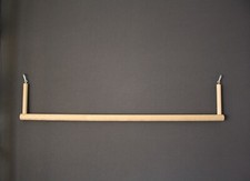 pipano 1 Meter breite Vogelschaukel &Oslash; 30 mm, 30 - 100 cm + 2 Karabiner, VBKA30