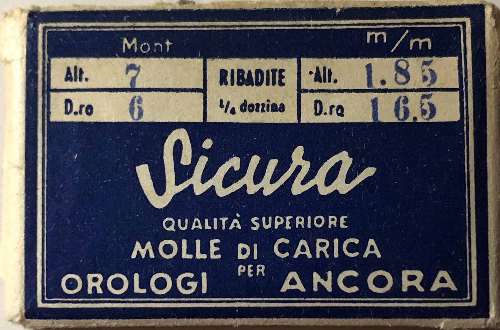 1X Mainspring 1.85mm x 16.5mm for 7x6 Watch Movement